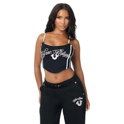 True Religion Women's Corset Tank Top In Black