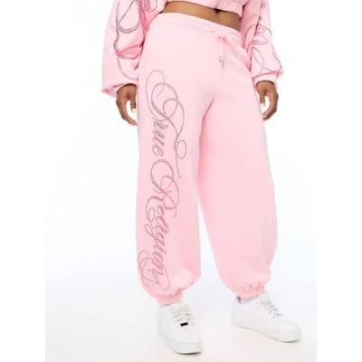True Religion Women's Crystal Baggy Jogger Pants In Pink