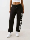 True Religion Women's Crystal Boyfriend Jogger In Black