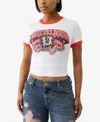 True Religion Beaded Ringer Logo T-shirt In Multi