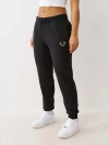 True Religion Women's Crystal Horseshoe Jogger In Black