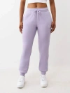 True Religion Women's Crystal Horseshoe Jogger In Purple