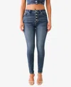 True Religion Jennie Flap Skinny Jeans In Contera