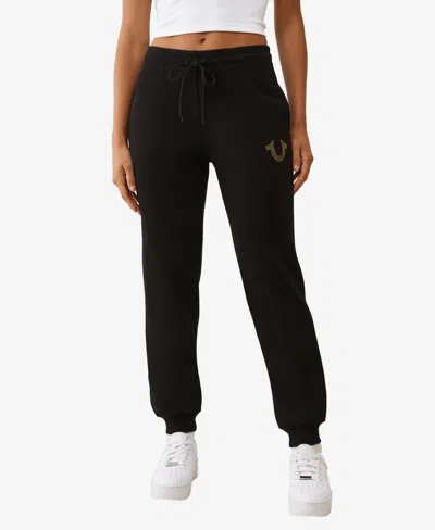 True Religion Women's Crystal Jogger Pants In Black
