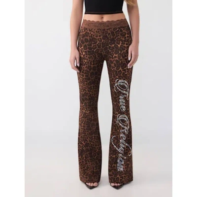 True Religion Women's Crystal Lace Waist Bootcut Pant In Multi