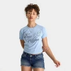 True Religion Women's Crystal Wing Short-sleeve Baby T-shirt In Blue