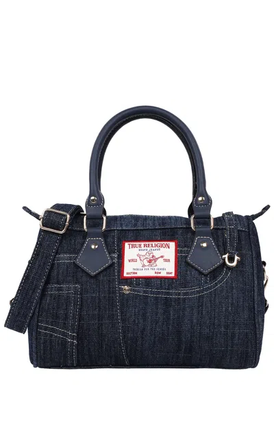 True Religion Women's Dark Denim Heritage Satchel Bag In Blue