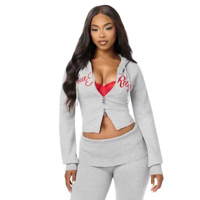 True Religion Women's Double-zip Embroidered Sweater Jacket In Multi