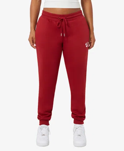 True Religion Women's Foil Classic Lounge Jogger Pants In Red Dahlia