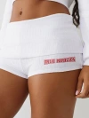 True Religion Women's Foldover Rib Hot Shorts In White