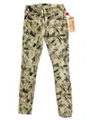 True Religion Women's Garden Camo Distressed Skinny Jeans In Green In Green