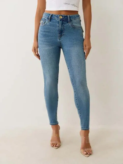 True Religion Women's Halle High Rise Super Skinny Jean In Blue