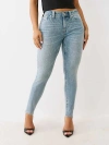 True Religion Women's Halle Mid Rise Super Skinny Jean In Blue