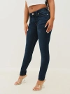 True Religion Billie Mid Rise Straight Jean In Blue