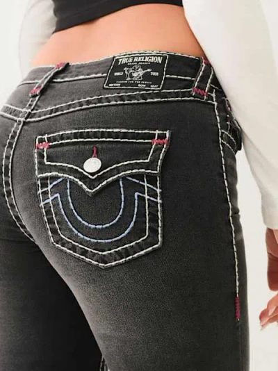 True Religion Women's Halle Super T Mid Rise Super Skinny Jean