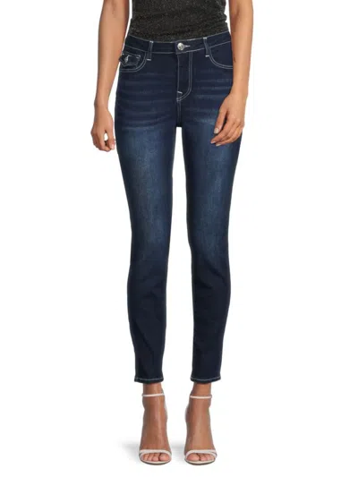True Religion Women's Hallie High Rise Super Skinny Jeans In Blue