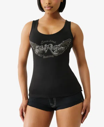 True Religion Women's Heritage Classic Tank Scoop Neck Top