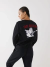 True Religion Women's Heritage Crewneck Sweatshirt In Black