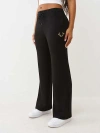 True Religion Women's Horseshoe Straight Leg Sweatpant In Black