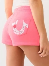 True Religion Women's 'i Love ' Sweat Short In Pink