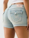 True Religion Women's Jayde Rolled Flap Short In Blue