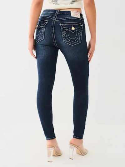 True Religion Women's Jennie Big T Mid Rise Curvy Skinny Jean