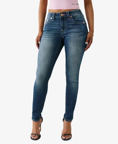 True Religion Women's Jennie Buddha Pocket Skinny Jeans In Blue
