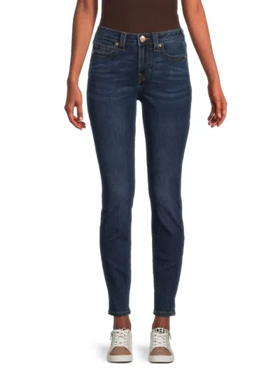 True Religion Women's Jennie High Rise Skinny Jeans In Dark Denim