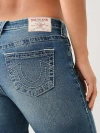 True Religion Women's Jennie Mid Rise Big T Skinny Jean