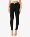 True Religion Jennie Curvy Skinny Jeans In Black Rinse