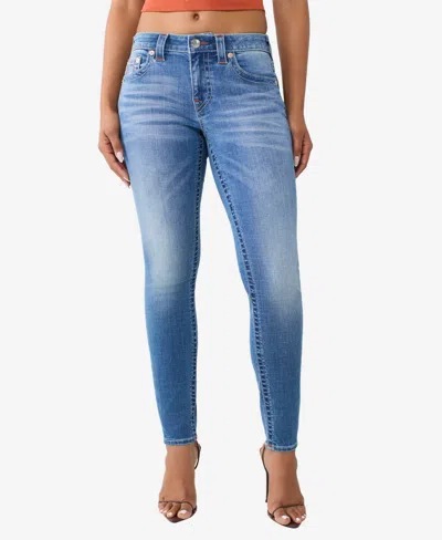 True Religion Women's Jennie Mid-rise Skinny Jeans In Blue