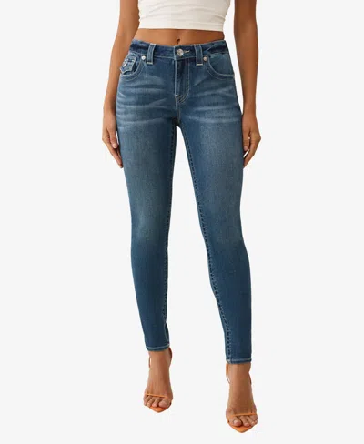 True Religion Women's Jennie Money Embossed Skinny Jeans In Blue