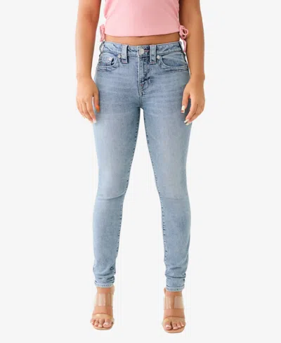 True Religion Women's Jennie No Flap Super Skinny Jean In Blue