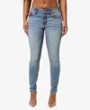 True Religion Women's Jennie Skinny Mid Rise Jeans In California Poppy