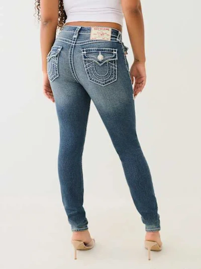 True Religion Women's Jennie Super T Curvy Skinny Jean
