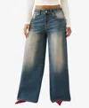True Religion Jessie Wide Leg Jeans In Blue