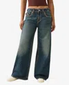 True Religion Women's Jessie Super Baggy Flap Super T Jeans In Blue