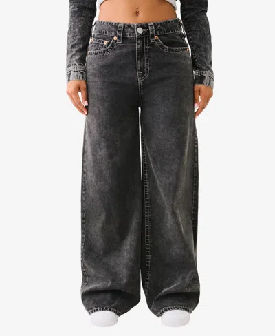 True Religion Women's Jessie Super Baggy Jeans In Silver Sun