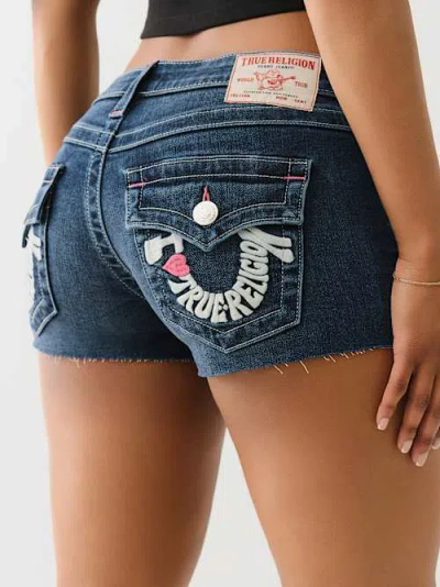True Religion Women's Joey 'i Love ' Low Rise Short