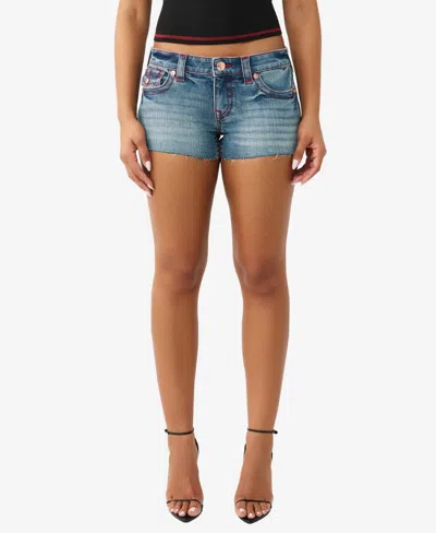 True Religion Women's Joey Low Rise Flap Shorts In Multi