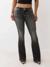 True Religion Joey Flap Pocket Low Rise Flare Jeans In Gray