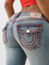 True Religion Women's Joey Low Rise Super T Flare Jean