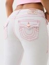 True Religion Women's Joey Mid Rise Big T Flare Jean