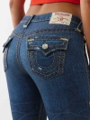 True Religion Women's Joey Terry Mid Rise Super T Flare Pant