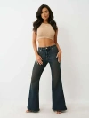 True Religion Women's Katrina High Rise Flare Jean In Blue