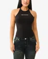 True Religion Sleeveless Vest In Jet Black