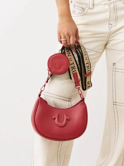 True Religion Women's Logo Strap Hobo Bag