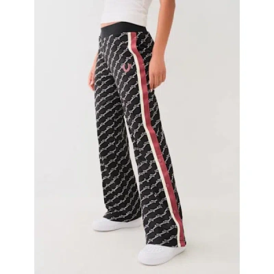 True Religion Women's Monogram Track Pant In Black
