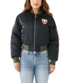TRUE RELIGION WOMEN'S PATCHED BOMBER JACKET