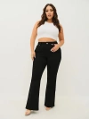 True Religion Women's Plus Becca Mid Rise Bootcut Jean In Black
